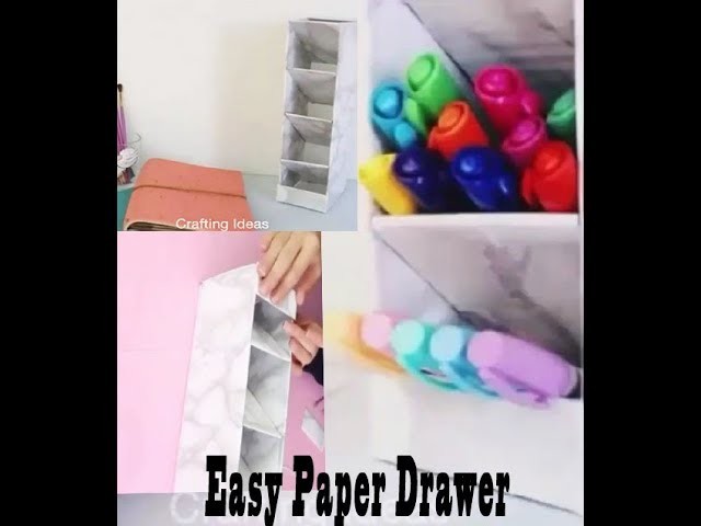 Diy | How to make paper drawer organizer