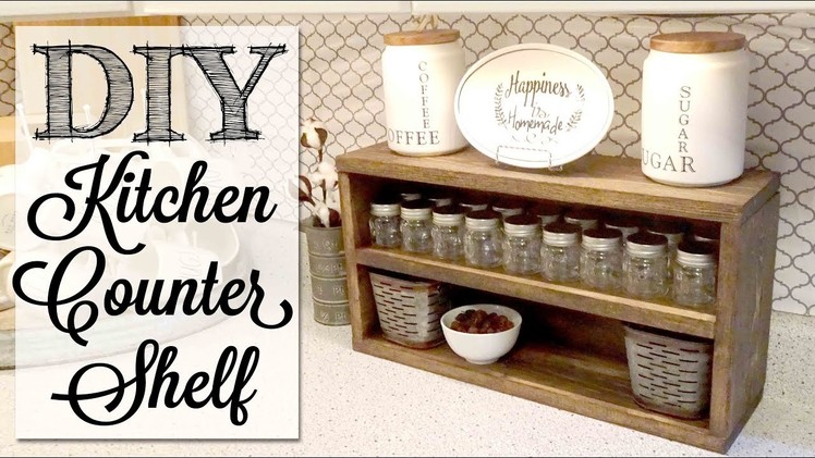 DIY Kitchen Counter Shelf