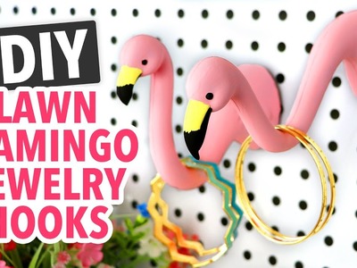 DIY Lawn Flamingo Jewelry Hooks - HGTV Handmade