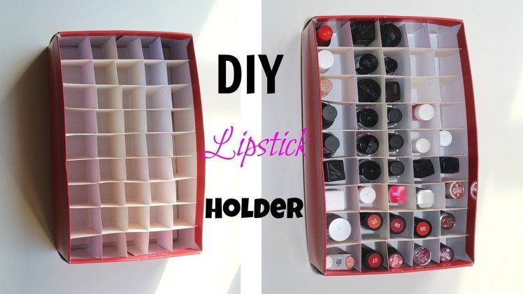 DIY Lipstick Holder. Organizer I DecornekDIY