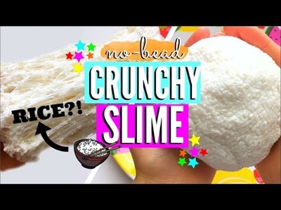 DIY NO-BEAD Crunchy Slime + ASMR.EliseLife