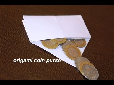 DIY - Origami Paper Folding Coin Purse - super easy