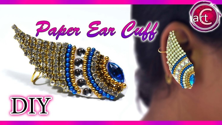 DIY : Paper Ear Cuff | Earring | Paper Jewelry | Art with Creativity 256