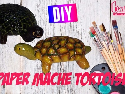 DIY Paper Mache Tortoise