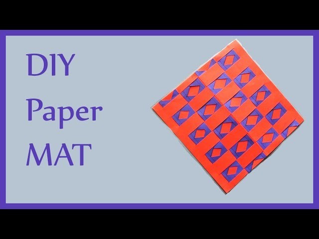 DIY Paper Mat | Carpet Making Tutorial | Easy Simple Paper Crafts for Beginners & Craft Lovers