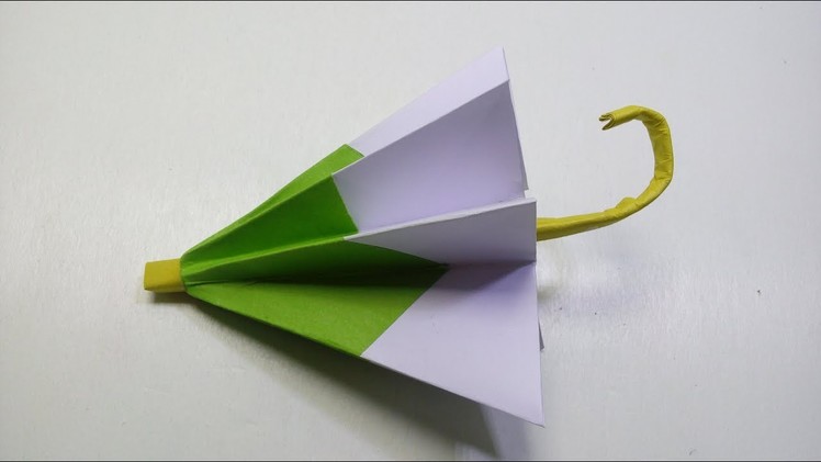 Diy paper umbrella : Then open and closes