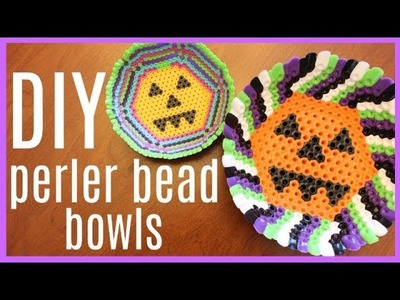 DIY Perler Bead Bowl Perfect for Halloween Candy!