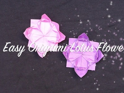 Easy Origami Flower for Beginners | Origami Lotus Flower | Easy Origami Paper Crafts DIY Tutorial