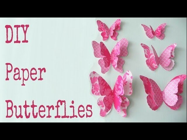 Easy Paper Butterfly - Cute & Easy Butterfly DIY - For Beginners