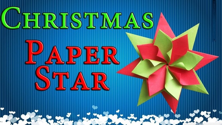 Easy Paper Christmas Decorations| Origami Star| New Year Party Home Decor Ideas| DIY Crafs