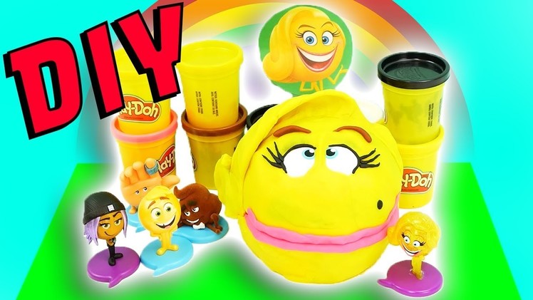 Emoji Movie Drill N Fill Smiler DIY Crafts For Kids! Learn Colors Play-Doh How To Video