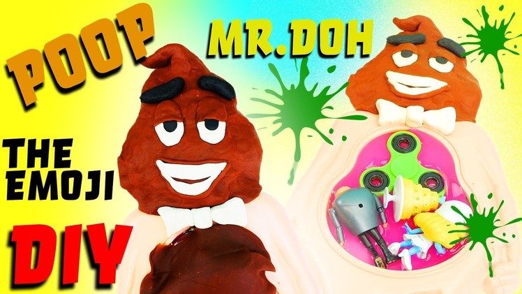 Emoji Movie Mr Doh Poo DIY Crafts For Kids! Learn Colors Play-Doh How To Video!