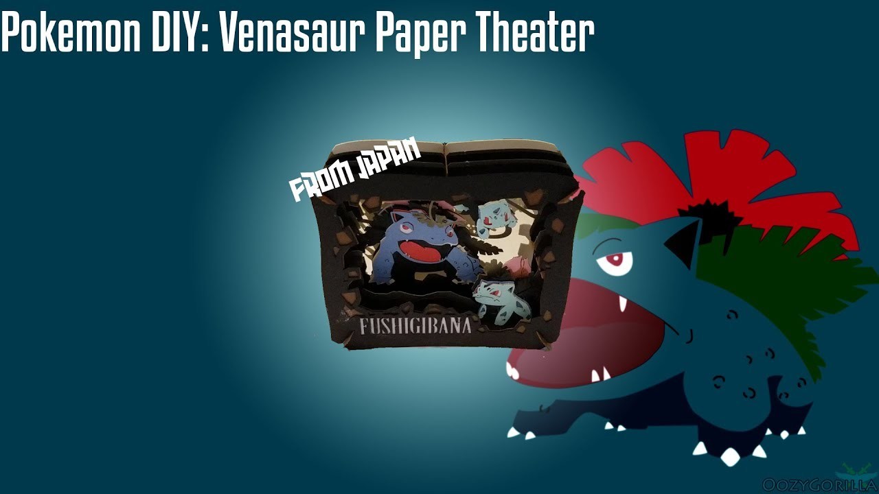 Epic Diy Venasaur Paper Theater From Japan