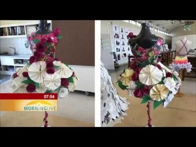 Fashion Academy Network has held a paper-dress competition