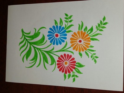 Floral design on paper 1