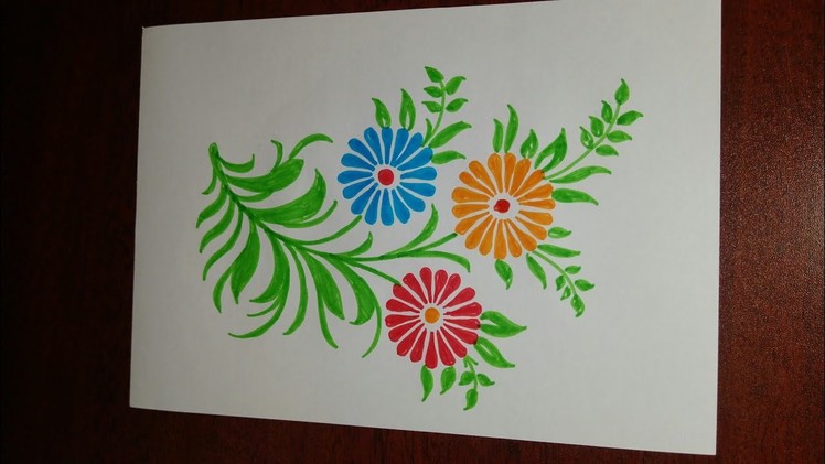 Floral design on paper 1