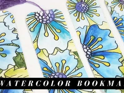 Handmade Watercolor Bookmarks made from Custom Designed Paper
