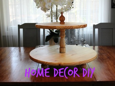 Home Decor DIY | Two Tier Wood Serving Tray