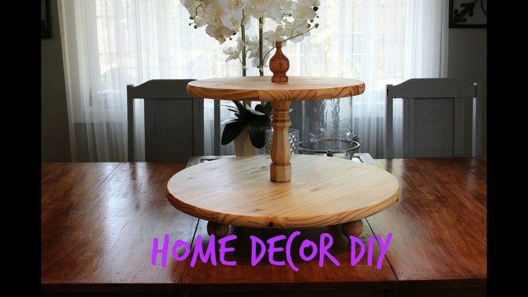 Home Decor DIY | Two Tier Wood Serving Tray