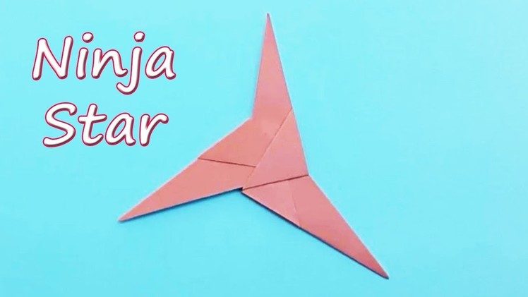 How to make a 3 bladed Paper Ninja Star - Best Origami Tutorial on making Ninja Star