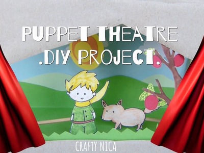 HOW TO MAKE A CARDBOARD PUPPET THEATER ???? DIY ???? RECYCLED TOY