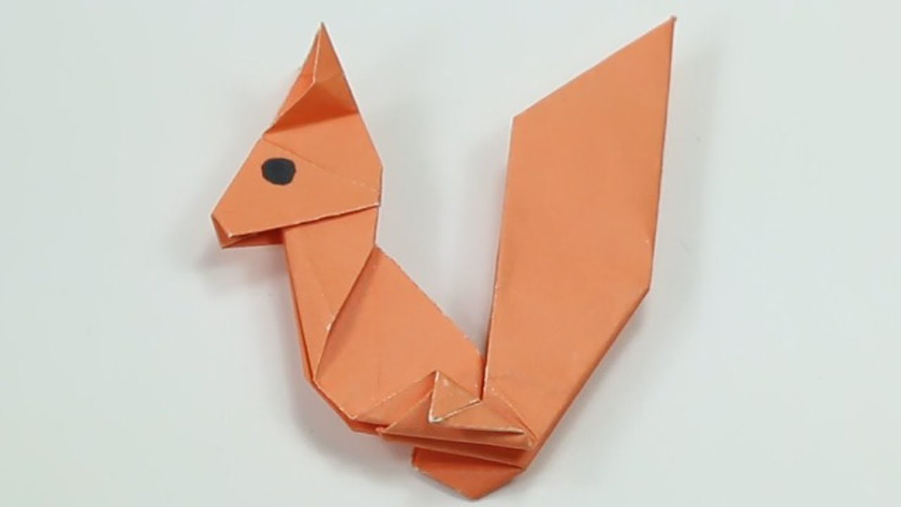 How to make a Paper Squirrel|Origami Squirrel-Easy Origami Tutorials