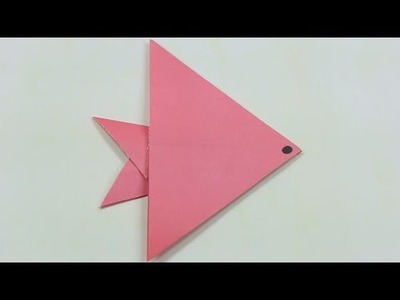How to make an origami paper fish (Easy Tutorials) | Origami Paper Folding Craft, Videos Tutorial