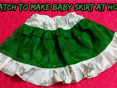 How to make baby skirt at home diy