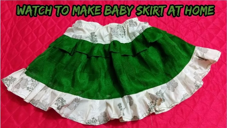 How to make baby skirt at home diy