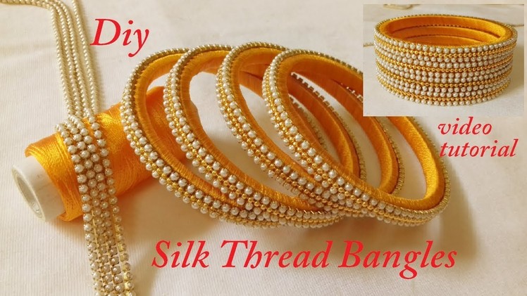 How To Make Silk Thread Designer Bangles at Home || DIY || Handmade Designer Bangles