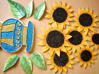 How to Make Sunflower With Paper Plate & Black Tea (Easy DIY) - Shamcraft
