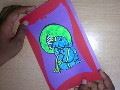 Lord Ganesha - DIY Handmade Paper Greeting Card Design | Ganesh Chaturthi special