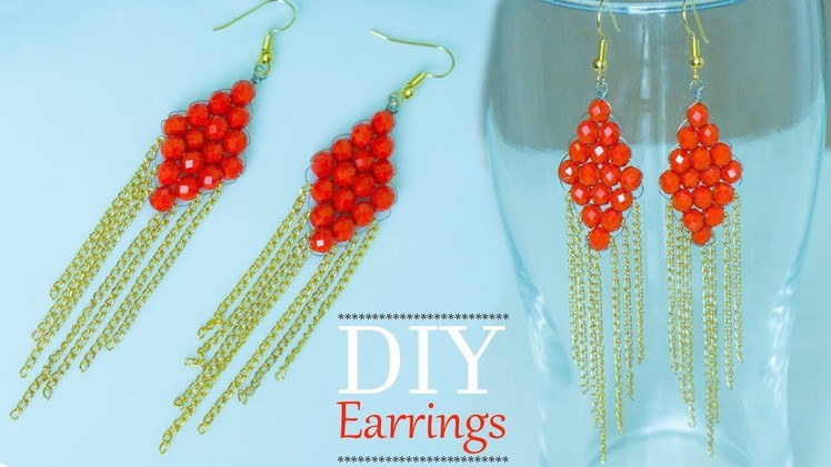 Make Quick and easy bridal earrings | DIY Beautiful earrings | Bridal jewelry design