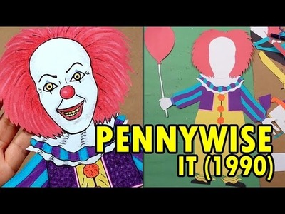 Making Pennywise (1990) Out Of Construction Paper - Stephen King’s It