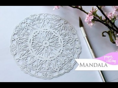 Mandala Paper cutting Time lapse #6 | Watch&Relax, Paper doily cutting