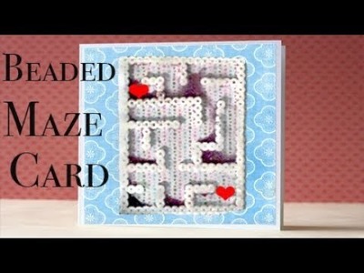 Maze card w. hama beads - EASY DIY