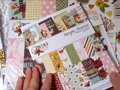 New Fall Paper Line from Simple Stories. .Vintage and Gorgeous!