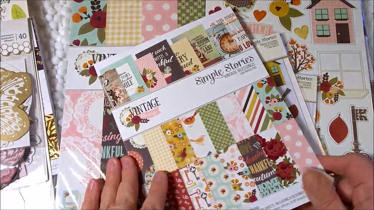 New Fall Paper Line from Simple Stories. .Vintage and Gorgeous!