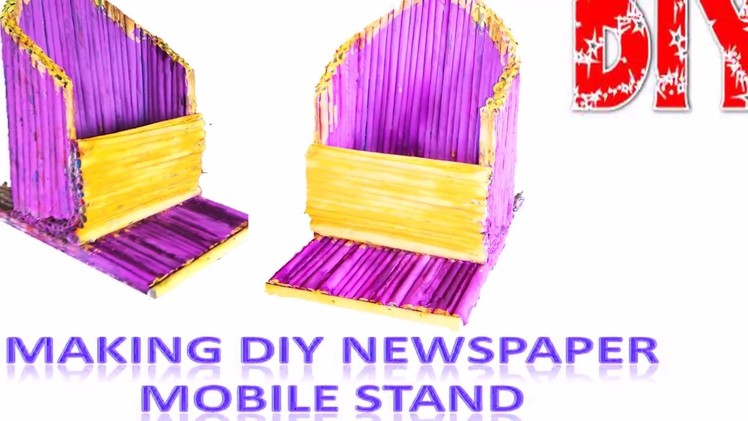 Newspaper Mobile Stand |  Simple And Eazy Paper Art | Crafts For Kids