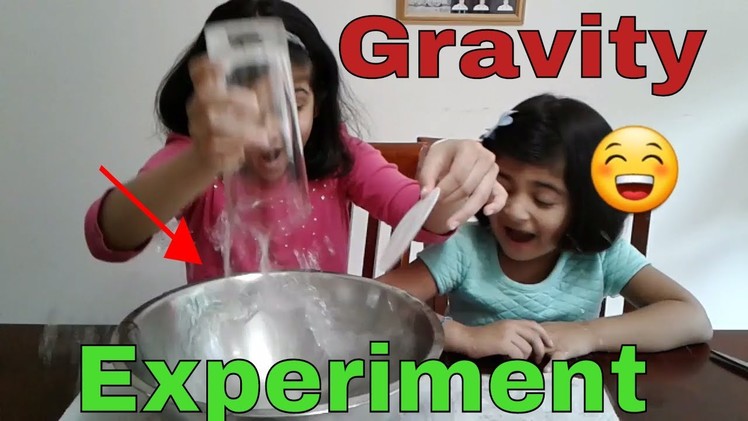 Newton's #science experiment with water, #gravity experiments for kids