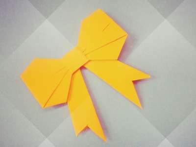 Paper bow step by step instructions