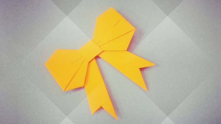 Paper bow step by step instructions