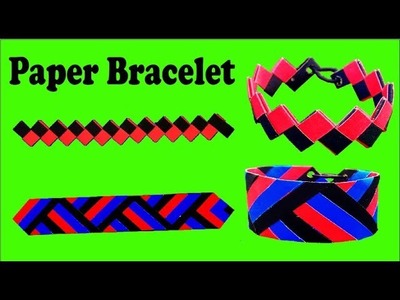 Paper bracelets | paper bracelets making step by step tutorial