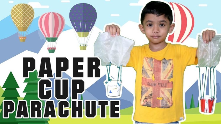 Paper cup parachute | DIY crafts for kids | Paper cup craft ideas for kids