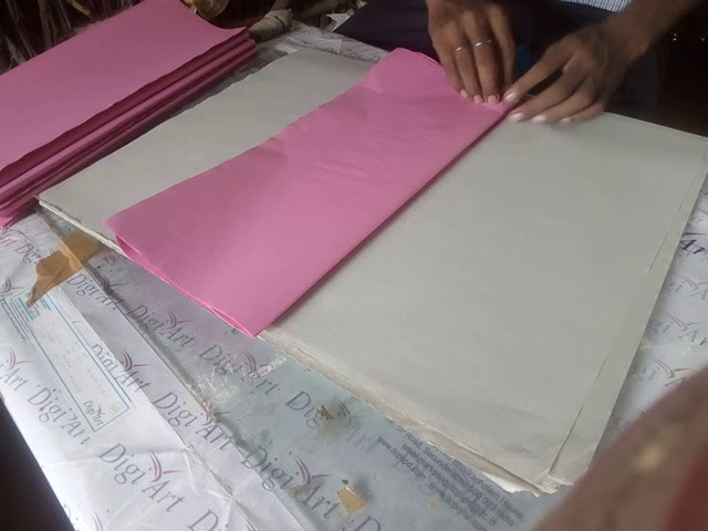 Paper cutting & Paper Folding - 1.6 Size For Bill. Cash-Memo. Paper Cutting in hand