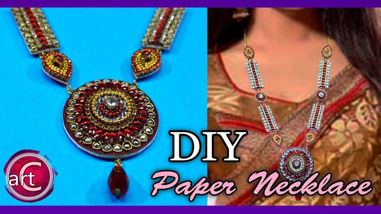 Paper  NECKLACE | Made up of paper & mount | Art with Creativity 264