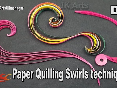 Paper Quilling Swirls Tutorial | JK Arts 1277