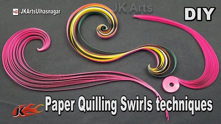 Paper Quilling Swirls Tutorial | JK Arts 1277