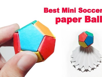 Paper Soccer Ball Mini – How to Make Paper Soccer Ball – DIY Mini Easy Origami Soccer Ball Step by S