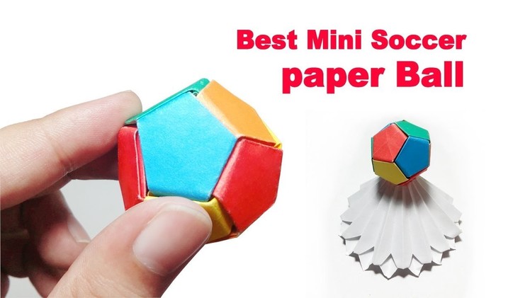 Paper Soccer Ball Mini – How to Make Paper Soccer Ball – DIY Mini Easy Origami Soccer Ball Step by S
